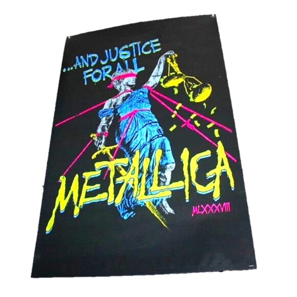 Authentic Metallica Promo 👽 "...And Justice for All" Vinyl Poster – 66"x42" – - Picture 1 of 2